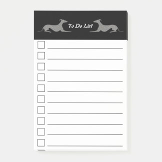 Greyt Greyhound Do List Post-it Klebezettel