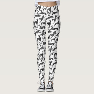 Greyt Greyhound Marble Silhouetten Leggings