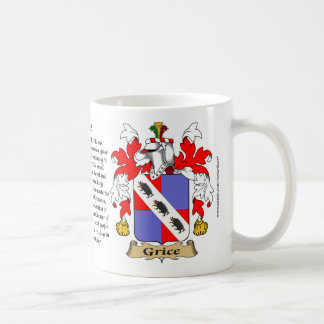 Grice, der Ursprung, die Bedeutung und das Wappen Tasse