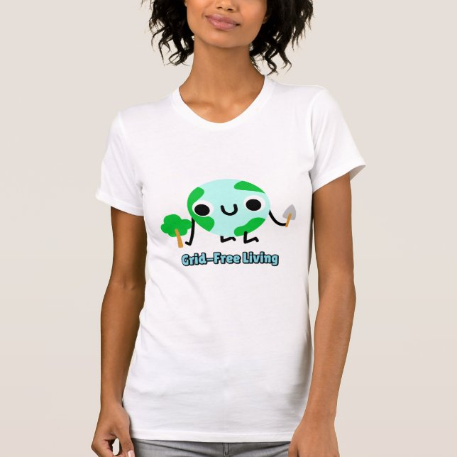 Grid-Free Living Solar Lifestyle T-Shirt (Vorderseite)
