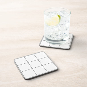 Grid Gray Getränkeuntersetzer