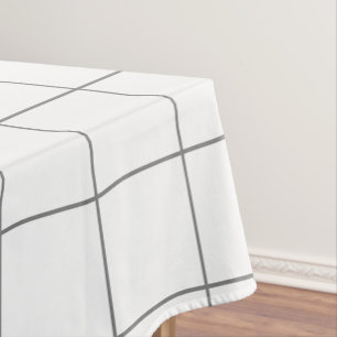 Grid Gray Tischdecke