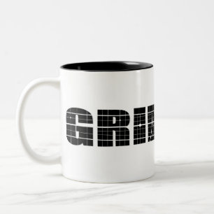 Grid Life Zweifarbige Tasse