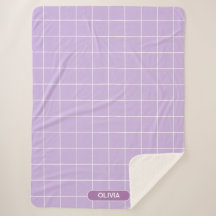 Grid Lilac und White