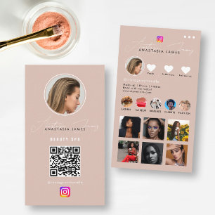 Grid Social Media QR-Code des Influencer-Fotos Gef Visitenkarte