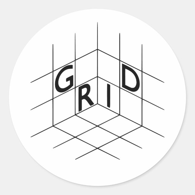 GRID Sticker (Vorderseite)