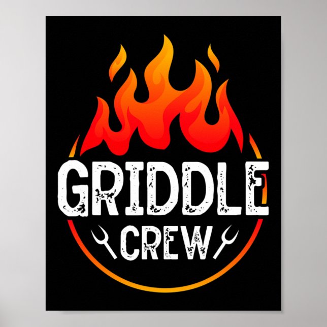 Griddle Grill Squad Grillen Team Grill Grill Poster (Vorne)