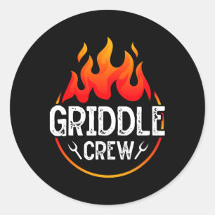 Griddle Grill Squad Grillen Team Grill Grill Runder Aufkleber