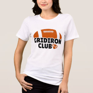 Gridiron Club-Shirt Retro-Fußballclub-Shirt Spiel Tri-Blend Shirt