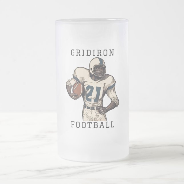 Gridiron Football Mattglas Bierglas (Mittel)