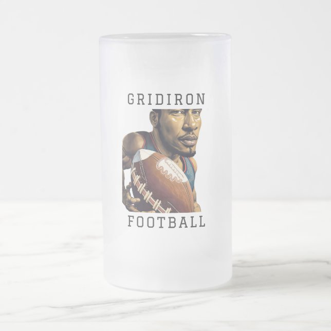Gridiron Football Mattglas Bierglas (Mittel)