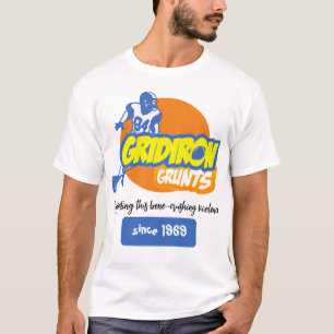 Gridiron Grunts! Anpassbare Bildunterschrift T-Shirt