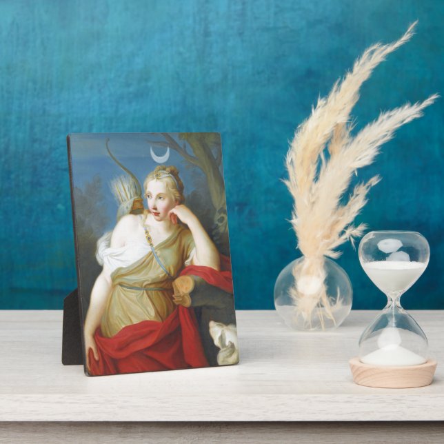 Grieche Göttin Diana von der Jagd Altar Fotoplatte (Seite)