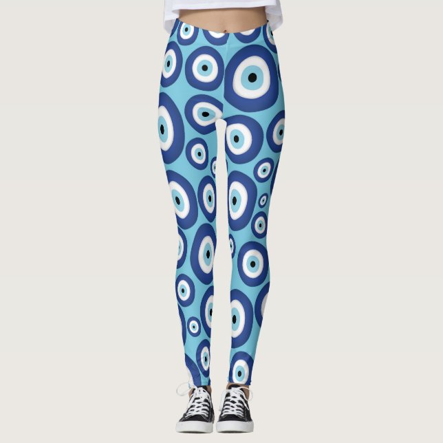 Grieche Mati Mataki - Matiasma Blicks-Muster #2 Leggings (Vorderseite)