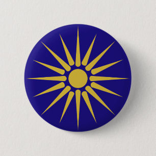 Grieche Mazedonien, Griechenland-Flagge Button