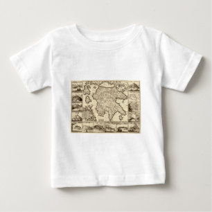 Griechenland 1688/griechische Peloponnesian Karte Baby T-shirt
