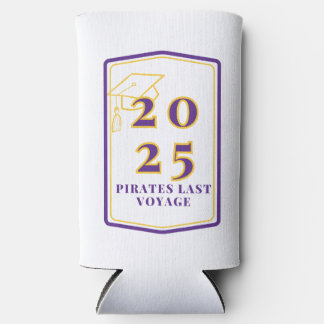 Griechenland Abschluss Cruise Slim Koozie - White Selters Dosenkühler