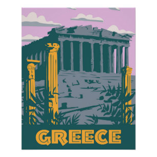 Griechenland Athen Poster Reise,