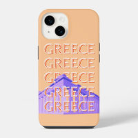 Griechenland, Athen Travel Art, Orange