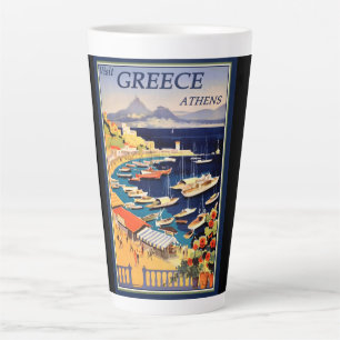 Griechenland Athens Travel Poster Milchtasse