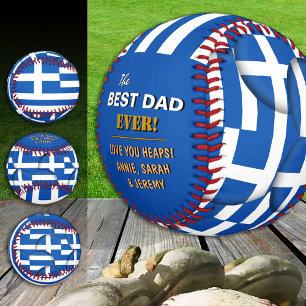 Griechenland Bester Vater, patriotische, griechisc Baseball