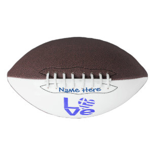 Griechenland Blau LOVE Herz Flagge Personalisiert  Football