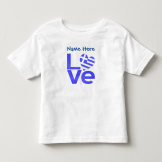 Griechenland - Blaue LIEBE Herzenflagge Personalis Kleinkind T-shirt