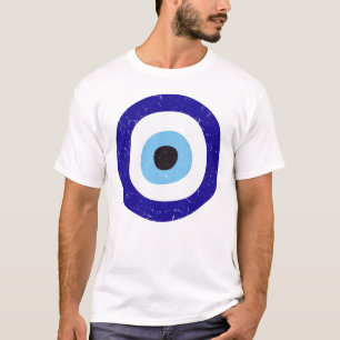 Griechenland böse Augen gestört Design Männer weiß T-Shirt