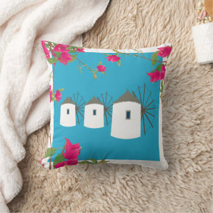 Griechenland Bougainvillea Griechische Insel Windm Kissen