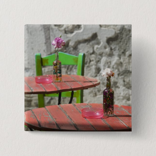 GRIECHENLAND, CRETE, Provinz Hania, Hania: Farbe 2 Button (Vorderseite)