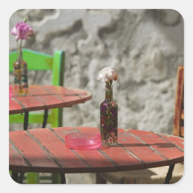 GRIECHENLAND, CRETE, Provinz Hania, Hania: farbenf Quadratischer Aufkleber (Vorderseite)