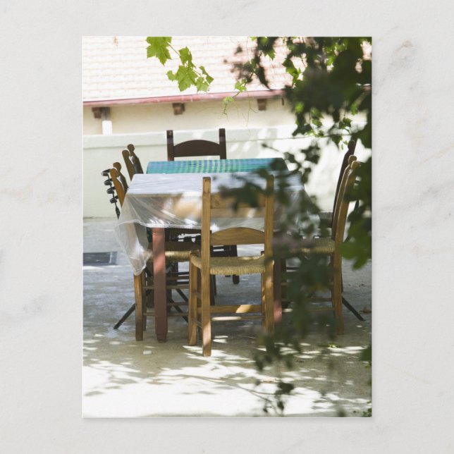 GRIECHENLAND, CRETE, Provinz Hania, Vamos: Café Ta Postkarte (Vorderseite)