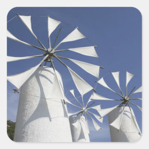 GRIECHENLAND, CRETE, Provinz Iraklio, Ano Kera:2 Quadratischer Aufkleber