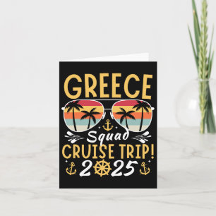 Griechenland Cruise Family 2025 Squad Vacation Mat Karte