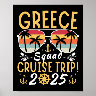 Griechenland Cruise Family 2025 Squad Vacation Mat Poster