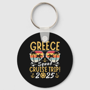 Griechenland Cruise Family 2025 Squad Vacation Mat Schlüsselanhänger