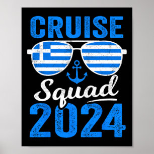 Griechenland Cruise Squad 2025 Matching Family Gro Poster