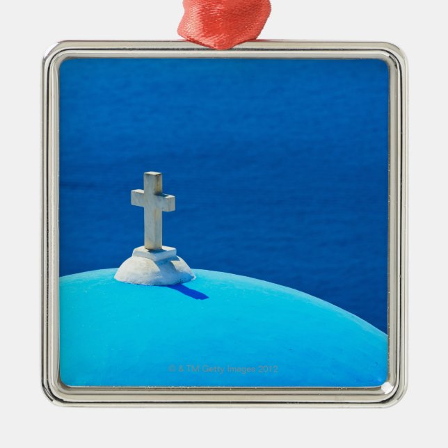 Griechenland, die Kykladen-Inseln, Santorini, Oia, Silbernes Ornament (Vorne)