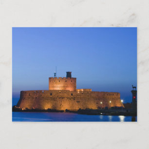 GRIECHENLAND, Dodekanes, RHodos, Rhodos-Stadt: Postkarte