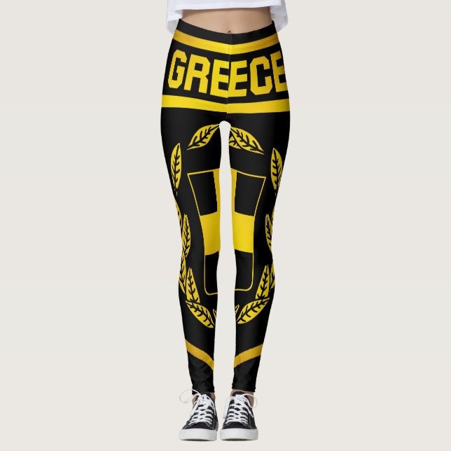 Griechenland Emblem Leggings (Vorderseite)