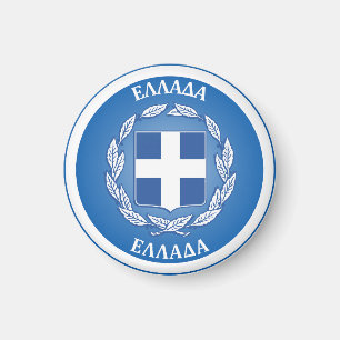Griechenland-Erbe-Emblem Magnet