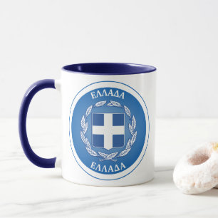 Griechenland-Erbe-Emblem Tasse