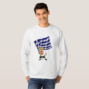 Griechenland Fan Katze T-Shirt