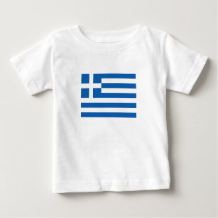 Griechenland-Flagge Baby T-shirt