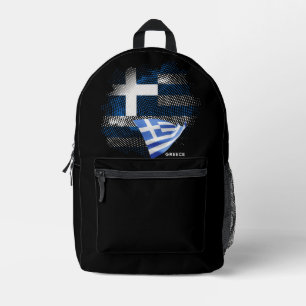 Griechenland-Flagge Bedruckter Rucksack