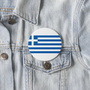 Griechenland-Flagge Button
