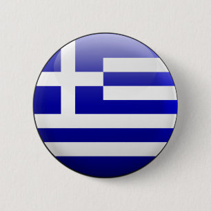 Griechenland-Flagge Button