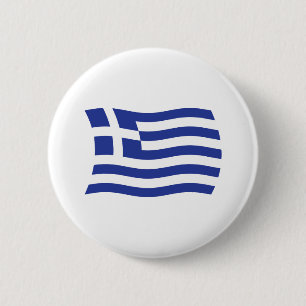 Griechenland-Flagge-Button Button