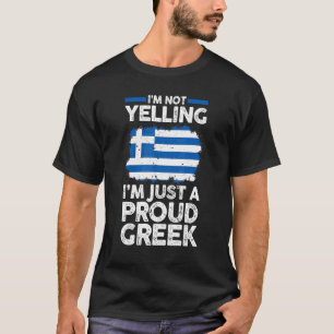 Griechenland-Flagge, die ich nicht schreie, ich bi T-Shirt