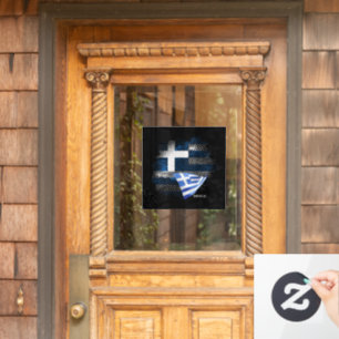 Griechenland-Flagge Fensteraufkleber